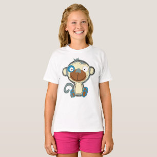 T-shirt Singe en tissu coloré pour enfants