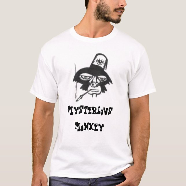 T-shirt Singe mystérieux (tabagisme) (Devant)