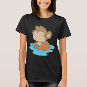 T-shirt Singe natant flotteur gonflable été
