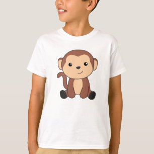 T-shirt Singes, Animaux Doux Dans La Jungle Drôle Singes