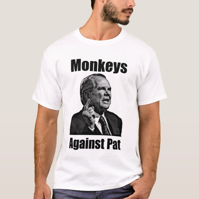 T-shirt Singes contre Pat Robertson (Devant)