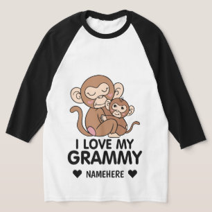 T-shirt SINGES J'aime mon Grammy