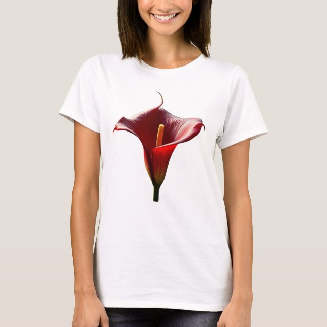 T-shirt single red flower (Devant)