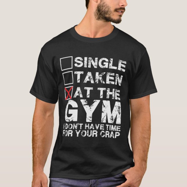 T-shirt Single, Taken, à la salle de gym - Chemise pour As (Devant)