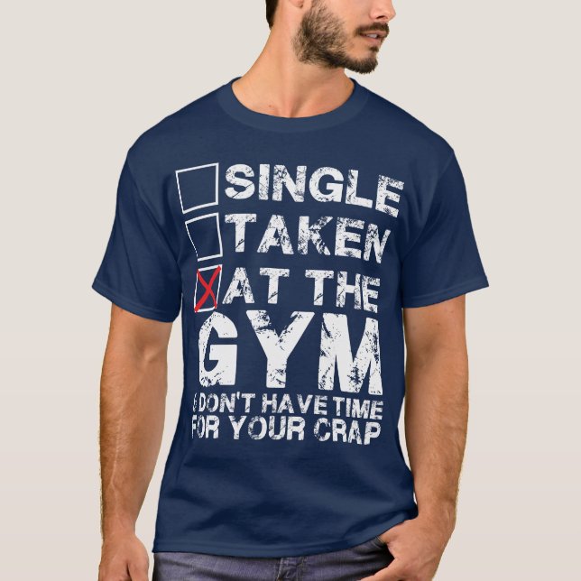 T-shirt Single, Taken, à la salle de gym - Chemise pour As (Devant)
