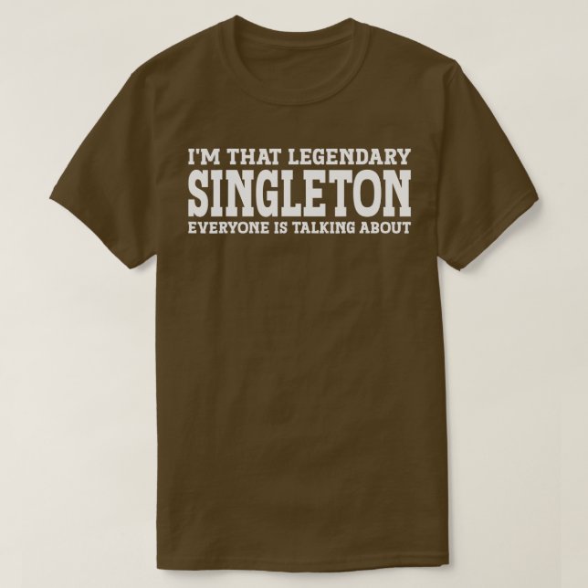 T-shirt Singleton Nom de famille Funny Team Famille Nom de (Design devant)