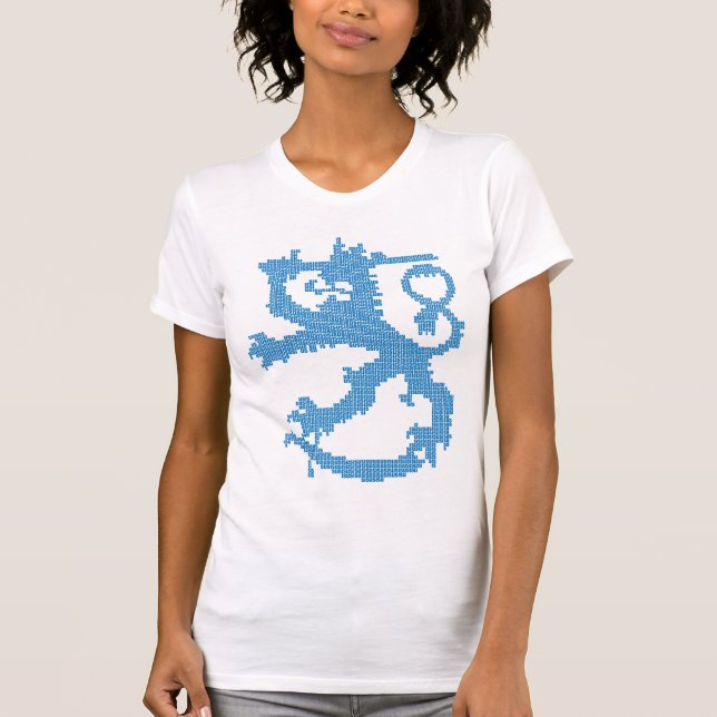 T-shirt Singulet de la Micro-Fibre des femmes de lion de (Devant)