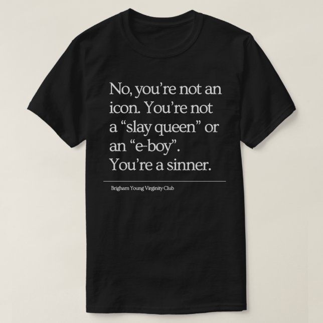 T-shirt Sinner Tee (Design devant)