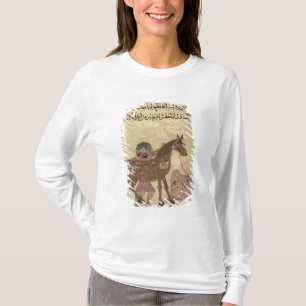 T-shirt S'inquiétant du cheval, illustration