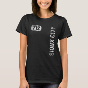 T-shirt Sioux City Iowa 712 Indicatif régional Rétro Vinta