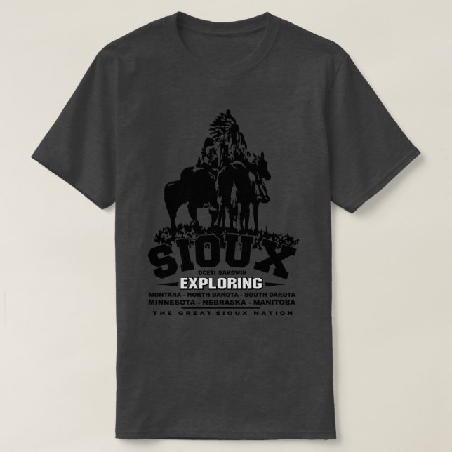 T-shirt SIOUX La Grande Nation Autochtone (Design devant)
