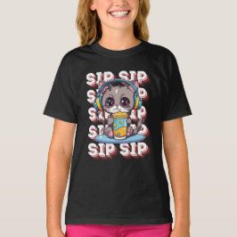 T-shirt Sip Sip Sip Cat