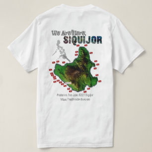 T-shirt Siquijor Map impressionnor Page Précédente Imprime
