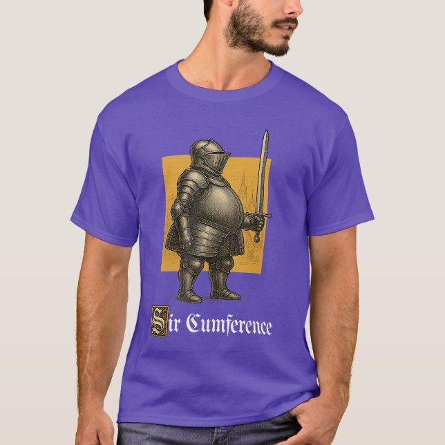 T-shirt Sir Cumference Funny Unhinged Gen Z Brainrot Medie (Devant)