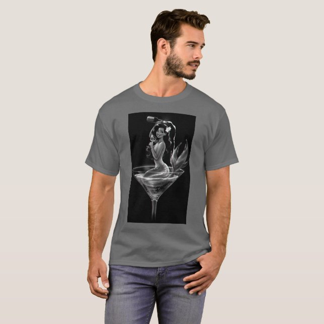 T-shirt Sirène 2017 de nouvelle année (Devant entier)