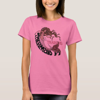 T-shirt Sirène dans la formation, longsleeve (brune)