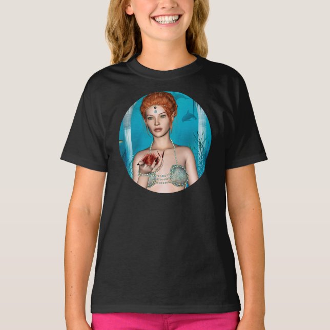 T-shirt Sirène de l'océan (Devant)