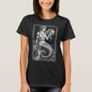 T-shirt Sirène de mer Mermaid Cadre Artwork