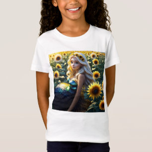 T-Shirt "Sirène de tournesol : floraison dans l'iridescenc