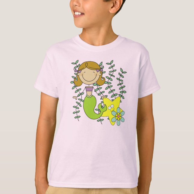 T-shirt Sirène d'une chevelure de Brown (Devant)