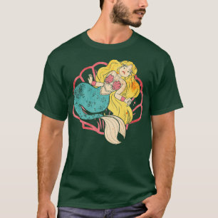 T-shirt Sirène étrange avec coquillage