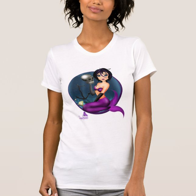T-shirt Sirène gothique par Nicole en couleurs (Devant)