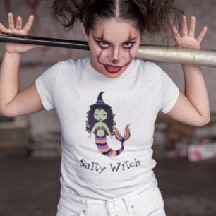 T-shirt Sirène Halloween sorcière salée