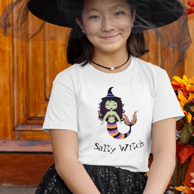 T-Shirt Sirène Halloween sorcière salée (Créateur téléchargé)