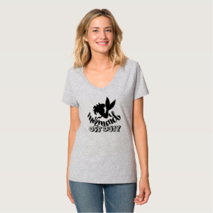 T-shirt Sirène hors service drôle de plage