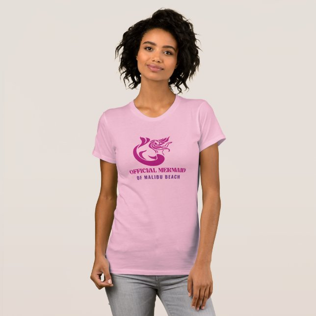 T-shirt Sirène officielle de votre plage (Devant entier)