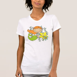 T-shirt Sirène rousse