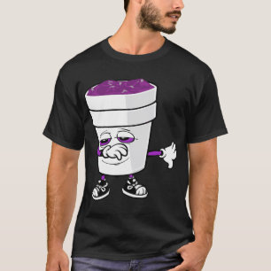 T-shirt Sirop de toux de codéine pour hommes Dabbing Doubl