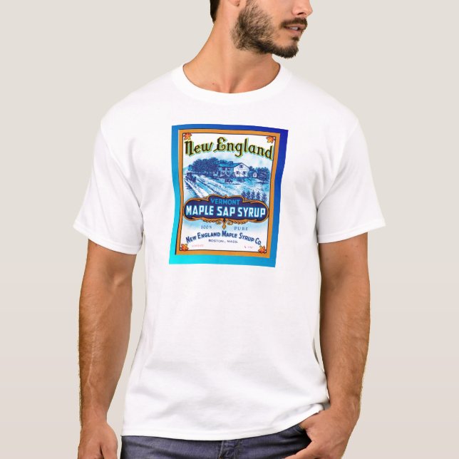 T-shirt Sirop d'érable de la Nouvelle Angleterre Vermont (Devant)