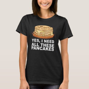 T-shirt Sirop D'Érable Pancake Petit Déjeuner Pour Crêpe