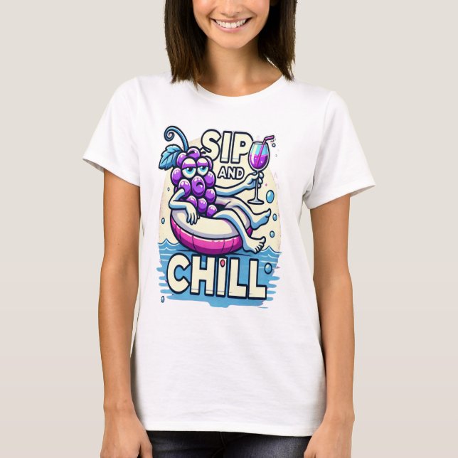 T-shirt Siroter Et Refroidir (Devant)