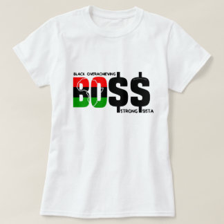 T-shirt Sista forte sur le dépassement noir