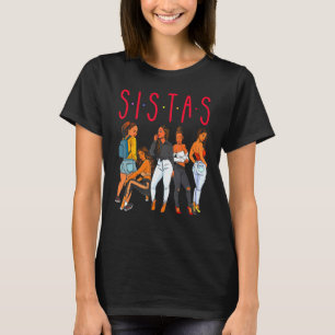 T-shirt Sistas Black Girl Magic Fun Melanin Femmes Brown S