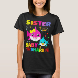 T-shirt Sister Shark Sister Shark Family Mother's Day 