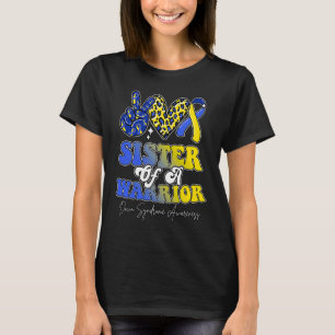 T-shirt Sister Warrior Down Syndrome Sensibilisation Famil
