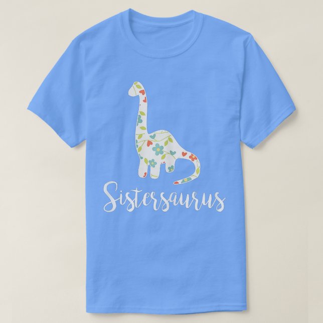 T-shirt Sistersaurus Soeur Saurus Pour Les Petits Et Grand (Design devant)