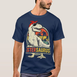 T-shirt Sistersaurus T Rex Dinosaur Soeur Saurus Famille M