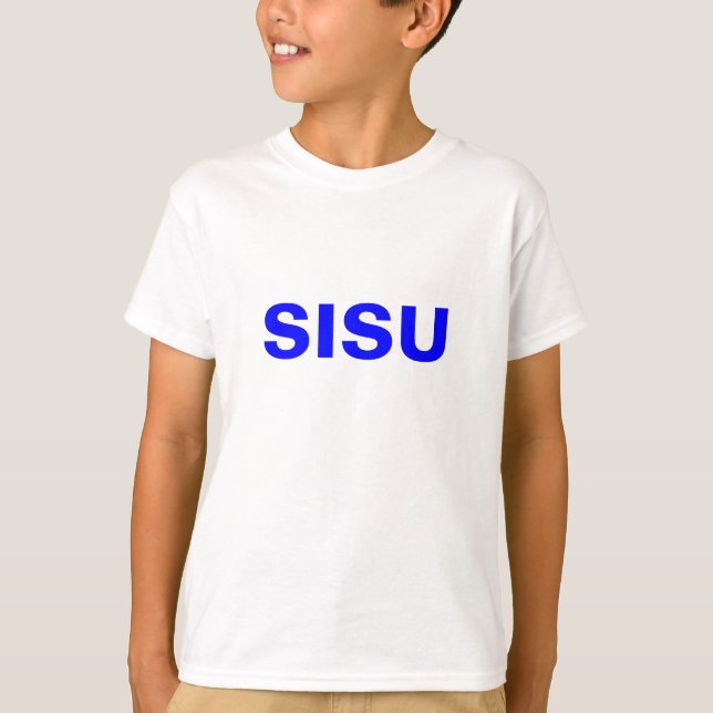 T-shirt SISU Tops ~ Nature et Esprit du peuple finlandais (Devant)