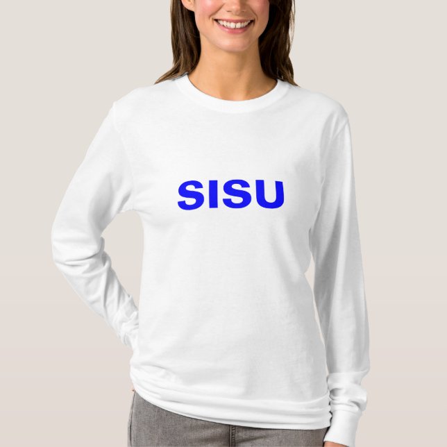 T-shirt SISU Tops ~ Nature et Esprit du peuple finlandais (Devant)