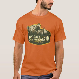 T-shirt Site de loisirs de l'état de Crooked Creek Alaska