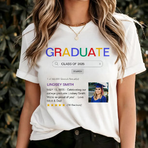 T-shirt Site Web Recherche Résultat Graduation