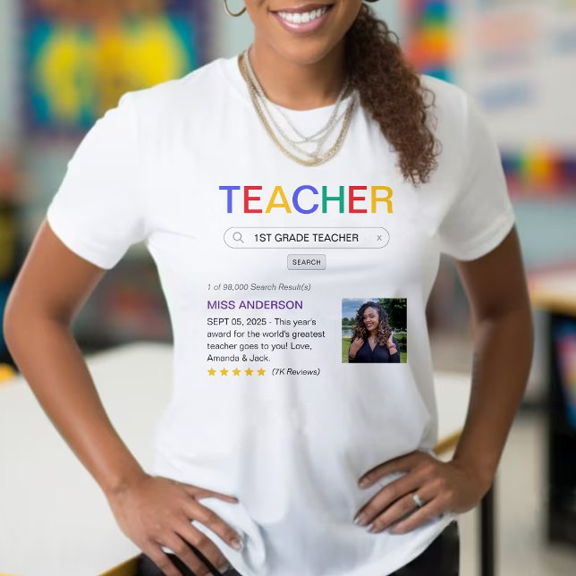 T-shirt Site Web Résultats de recherche Meilleur enseignan (Website Search Result Best Teacher Ever T-Shirt
)