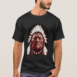 T-shirt Sitting Bull Amérindien Chef guerrier indien