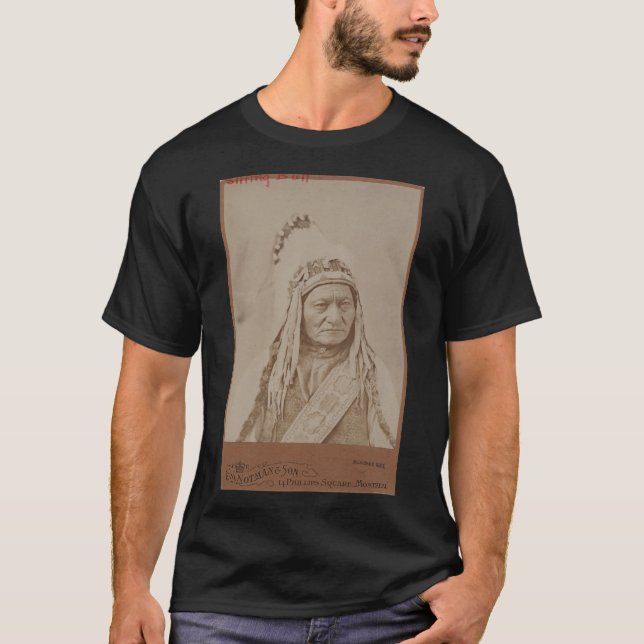 T-shirt Sitting Bull, Guerrier sioux (Devant)