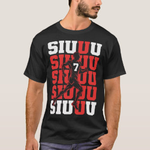 T-shirt Siuuuu Drôle Joueur de Foot Fan Enfant Garçon Garç