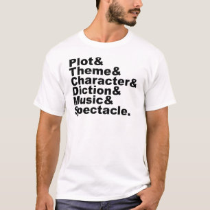 T-shirt Six éléments de la poésie et du drame par Aristote